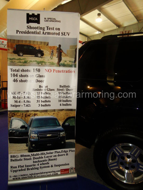 M.S.C.A Armored Chevy Tahoe SUV - Exterior
